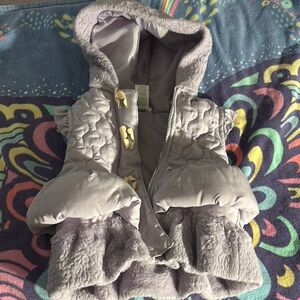 Kids Purple Quilted Jacket